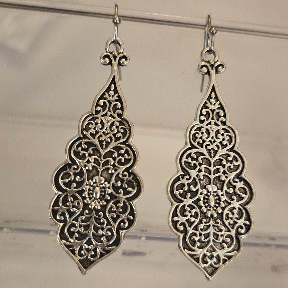 Lace Chandelier Earring 925 French Hook Earrings